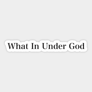 What In Under God Derry Girls Funny Sticker